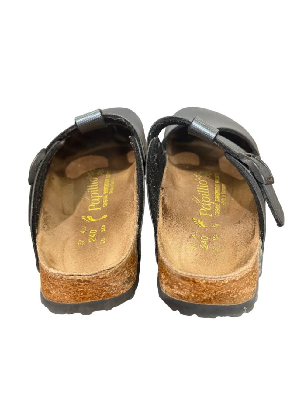 Birkenstock Papillio Bern Backless Clogs Blue Metallic Slip-On Comfort Size 6 - Picture 5 of 11
